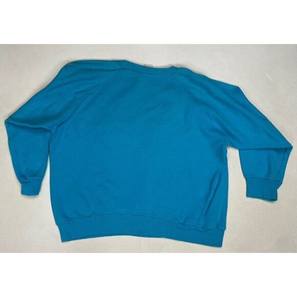 VINTAGE New York NYC Graphic Crewneck Sweatshirt Women Small Blue 90s - Picture 6 of 9